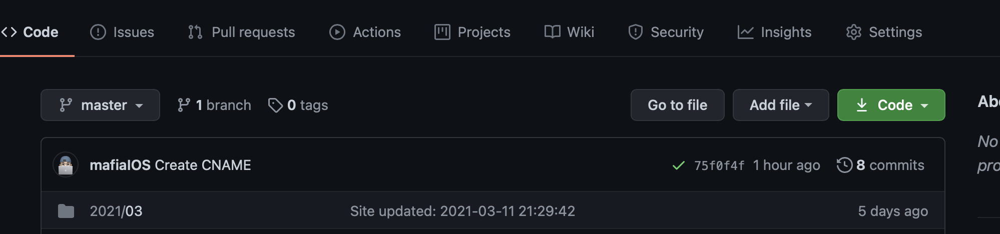 github 的博客主页
